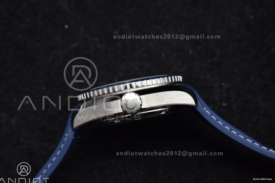 Clone Ocean Co-Axial Dial Super Strap Blue GMT A8605 600M Best Blue VSF on Edition Ceramic Trendsetting Planet 43.5mm Bezel 1009 Rubber 1:1 0313